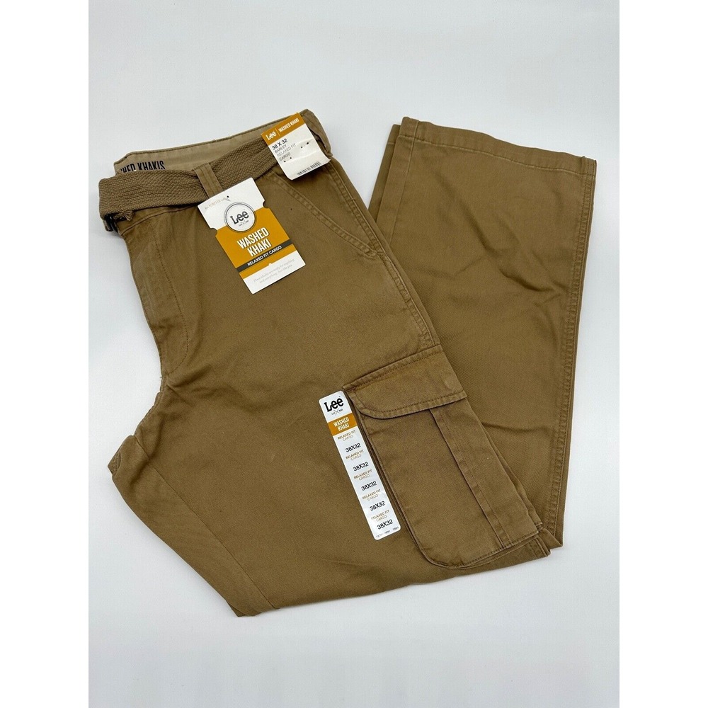 Lee Washed Khaki Relaxed Fit Cargo‎ Shorts 38X32